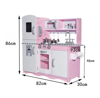 Picture of 484/Deluxe Montessori-Inspired Kitchen Set | Telephone | Chalkboard | Microwave | Realistic Sounds and Accessories | Carnation