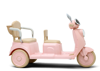 Picture of 493/Vespa Electric Ride-On Tuk-Tuk - Pink