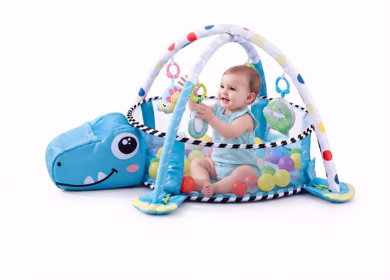 Picture of 4-in-1   Baby Activity Gym & Ball Pit with 30 Balls and 4 Hanging Toys