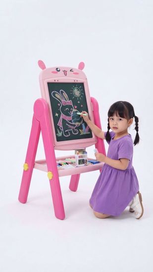 Picture of  Artist Double-Faced Drawing Board Easel for Kids, Pink 