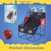 Picture of  Giantex Arcade Basketball Hoop for Kids - Indoor Outdoor 2 Player Dual Shot Basketball Arcade Game with 4 Balls and Ball Pump, Great Gift for Boys and Girls + 